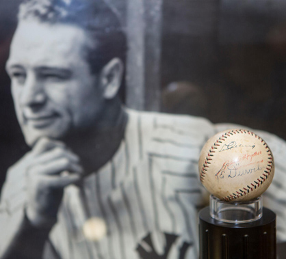 Baseball Signed by Lou Gehrig  Mayo Clinic History & Heritage