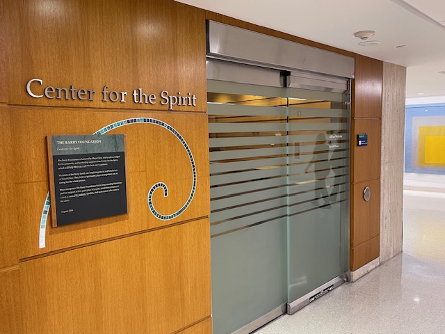 Entrance of center for the spirit